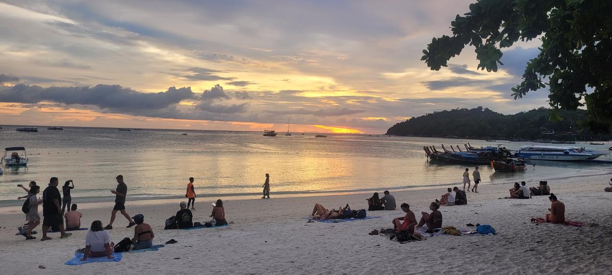 Sunset Pattaya beach